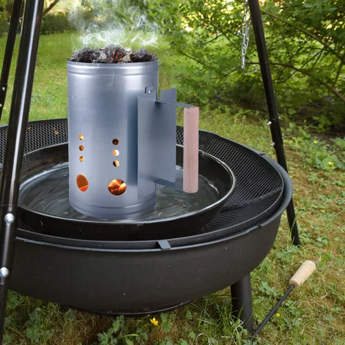 Miniatura 4 de homenote Juego de iniciación rápida de chimenea de carbón, accesorios para chimenea, cubos de encendedor, guantes resistentes al calor, soplador
