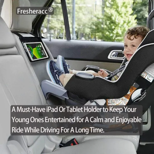 Miniatura 2 de Soporte para Tablet iPad Kindle de Automóvil para Espejo Trasero y Delantero, Carcasa Colgante de Montaje para Reposacabezas del Asiento Trasero