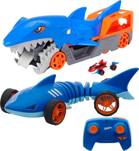 Miniatura 8 de Conjunto de pista de coche de juguete Hot Wheels City, Transportador de lanzamiento de dragón y coche a escala 1:64, vehículos de lanzamiento desde