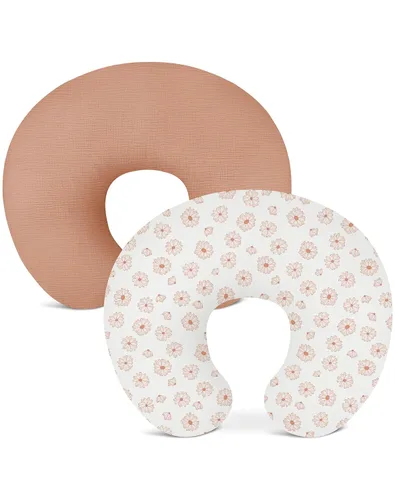 Miniatura 34 de Fundas de almohada de lactancia, funda de muselina para almohadas de lactancia, cómodas para bebés niñas y niños (rosa polvoriento)