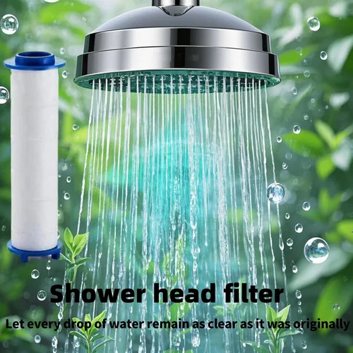 Miniatura 3 de Filtros de cabezal de ducha, 10 unidades, filtro de cabeza de gotas de ducha iónicos, filtro de ducha de mano con filtro de algodón PP, múltiples