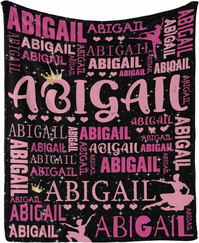 Miniatura 6 de InterestPrint Mantas personalizadas para niños con nombres, manta suave de ballet con nombre personalizado para niña y mujer