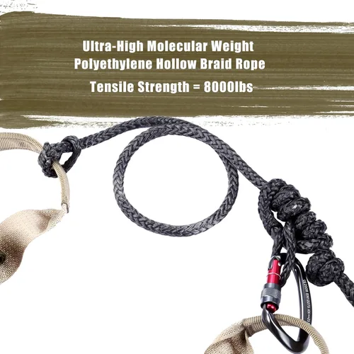 Miniatura 5 de Tree Saddle for Hunting: Lightweight Hammock Tree Saddle, Ultra Comfortable Padded Seat, Tree Saddle Hunting System, Includes Adjustable Bridge and
