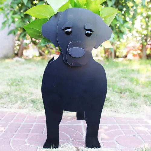 Miniatura 10 de Beagles - Contenedor para plantas con forma de perro, para amantes de las mascotas, maceta de PVC lindo para perros, macetas de cara para decoración