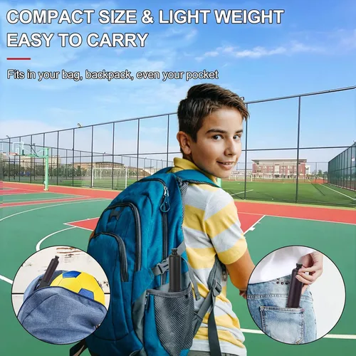 Miniatura 7 de Bomba de pelota con almacenamiento de agujas (nunca pierdas el pin), bomba de baloncesto con 5 agujas y cable extensible, bombas de fútbol, bomba