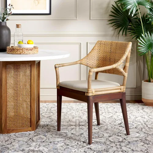Miniatura 9 de SAFAVIEH Home Collection Carlo - Silla con brazos, color miel