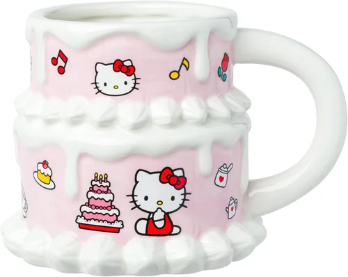 Miniatura 13 de Silver Buffalo Sanrio - Taza de cerámica esculpida en 3D con diseño de esqueleto de Hello Kitty para Halloween, 20 onzas Disfraz de esqueleto