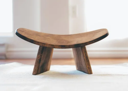 Miniatura 8 de Banco de meditación IKUKO Básico, versión premontada, madera maciza, hecho a mano local, ecológico, de madera, ergonómico, asiento Seiza, Prana Yoga