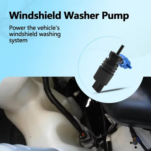 Miniatura 2 de Bomba de limpiaparabrisas compatible con Honda Pilot 2012 2013 2014 2015 reemplaza 76806-SZA-A12 76806SZAA12, bomba de líquido para limpiaparabrisas