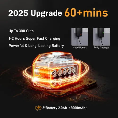 Miniatura 9 de Mini motosierra eléctrica 2 en 1 de 8 y 6 pulgadas, inalámbrica, portátil, para sierras de poste a pilas Makita, sierra de mano pequeña con 2
