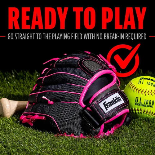 Miniatura 6 de Franklin Sports Fastpitch Softball Gloves - Windmill Adult + Youth Fielding Gloves - 11" or 12" - Pink + Green