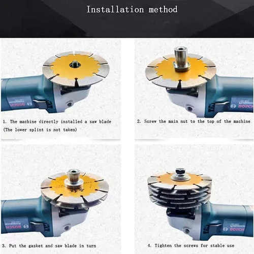Miniatura 7 de Amoladora angular a máquina ranuradora, convertidor adaptador de taladro de tornillo, cabezal de conversión M10/M14 para máquina ranuradora variable