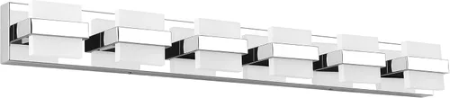 Miniatura 21 de SOLFART Lámpara de baño cromada de 3 luces, luz de tocador sobre el espejo, lámparas LED modernas, 5 colores de temperatura ajustable moderna