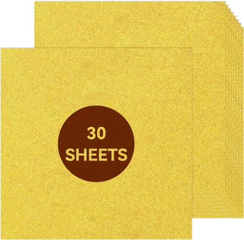 Miniatura 9 de Cartulina negra con purpurina de 12 x 12 pulgadas, papel para Cricut, tarjeta gruesa para hacer tarjetas, álbumes de recortes, manualidades