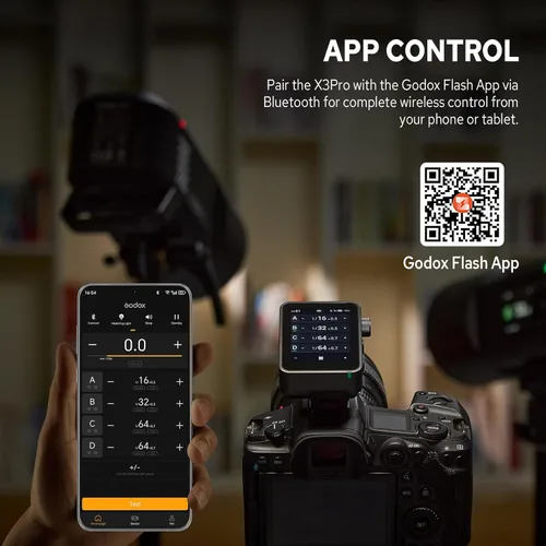 Miniatura 6 de GODOX X3 Pro C X3Pro-C TTL - Disparador de flash inalámbrico para Canon, Transmisor de flash inalámbrico 2.4G, Soporte para pantalla táctil