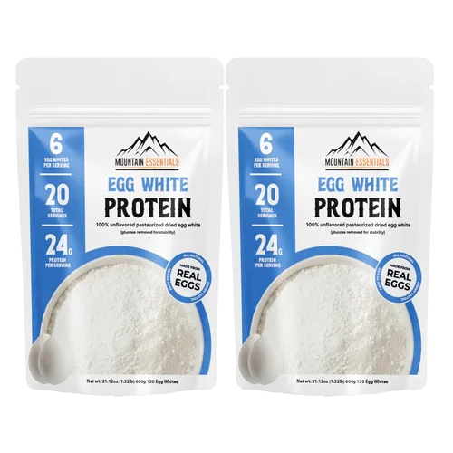 Miniatura 8 de Polvo de proteína de clara de huevo, 0.85 oz de proteína, un solo ingrediente, sin sabor, 100% puras claras de huevo secas pasteurizadas, ideal