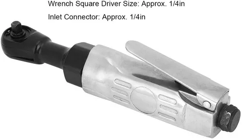 Miniatura 8 de Walfront Llave de impacto neumática de trinquete de aire 1/4 Torsión ajustable del conductor cuadrado 25ft-lbs 90psi para el mantenimiento industrial