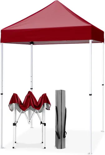 Miniatura 22 de EAGLE PEAK Toldo instantáneo de 5 x 5 con paneles de pared de 4 lados, pequeña tienda de campaña portátil desplegable con bolsa de transporte