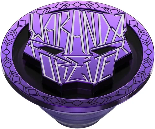 Miniatura 4 de PopSockets - Agarre para teléfono con soporte expandible, agarre adhesivo, esmalte - Wakanda Forever