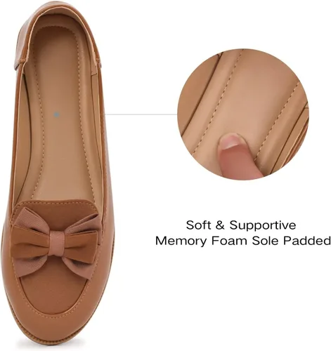 Miniatura 2 de Musshoe - Mocasines para mujer - Cómodos mocasines con cadena, en punta, de piso, sin cordones