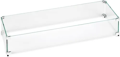 Miniatura 19 de American Fireglass Protector de llama de vidrio templado para sartenes rectangulares de 18 x 6 pulgadas Protector contra viento para exteriores