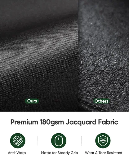 Miniatura 2 de ALOANES Alfombrilla de mouse grande para juegos con base de goma antideslizante, borde cosido, tapete de escritorio para laptop, computadora y PC