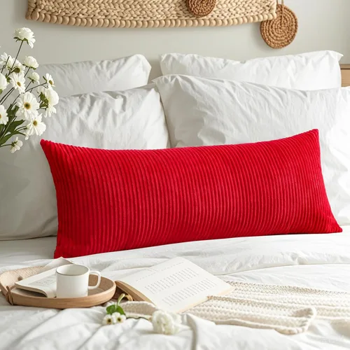 Miniatura 177 de Artscope Fundas de Almohada de Pana a Rayas Acogedoras Súper Suaves Decorativas Cuadradas Fundas de Cojín para Sofá Sillón Dormitorio Decoración