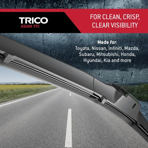 Miniatura 5 de TRICO Solutions™ Asian Fit - Limpiaparabrisas de repuesto automotrices de alto rendimiento de 24 y 18 pulgadas, paquete de 2, para modelos selectos