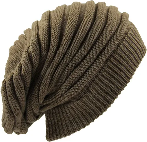 Miniatura 20 de RW Rasta larga Slinky Beanie Sombreros