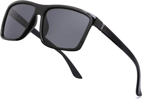 Miniatura 24 de Gafas de sol polarizadas deportivas para hombre, gafas de marco cuadrado NP1007