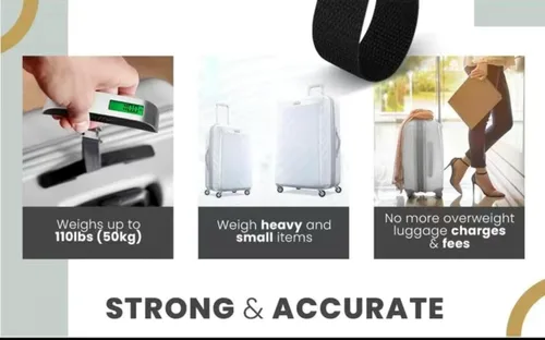 Miniatura 5 de Báscula digital de equipaje, báscula de pesaje de equipaje, báscula digital de peso de equipaje para bolsa grande, báscula portátil de mano