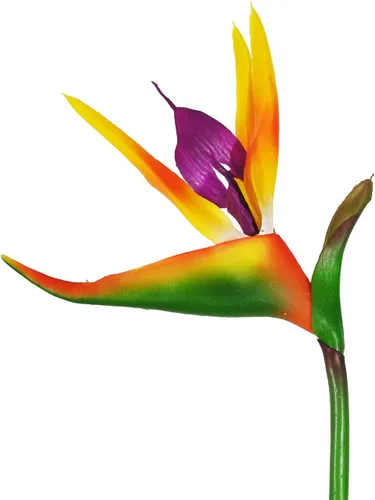 Miniatura 3 de Beebel Flores artificiales, aves del paraíso, plantas verdes para interiores y exteriores, guirnalda para el hogar, jardín, oficina, veranda