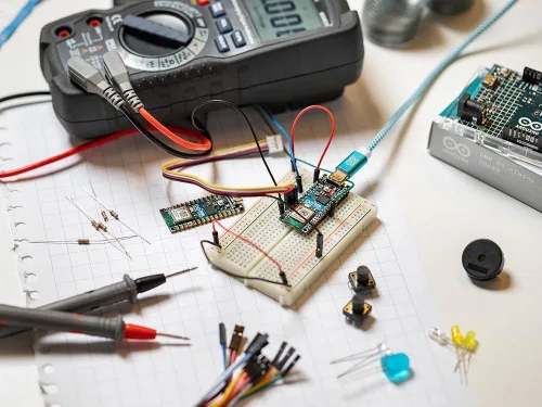 Miniatura 5 de Arduino Nano ESP32 con Headers [ABX00083] - ESP32-S3, USB-C, Wi-Fi, Bluetooth, Soporte HID, MicroPython Compatible para Proyectos IoT y Embebidos