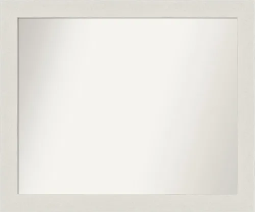 Miniatura 17 de Amanti Art Espejo de baño blanco para sobre el fregadero, 24 x 24 pulgadas, hecho a medida, espejo de tocador cuadrado blanco estrecho, marco