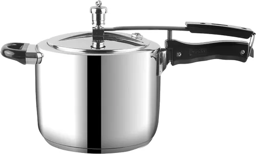 Miniatura 2 de Vinod Olla a presión de acero inoxidable, tapa interior, 7 litros, fondo sándwich, olla a presión india, cocina apta para inducción, mejor utilizada