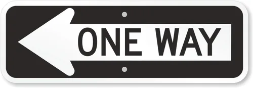 SmartSign - X-R6-1L-EG-6x18-M1 Letrero "One Way" compatible con MUTCD con flecha izquierda | 6" x 18" 3M Aluminio Reflectante de Grado Ingeniero
