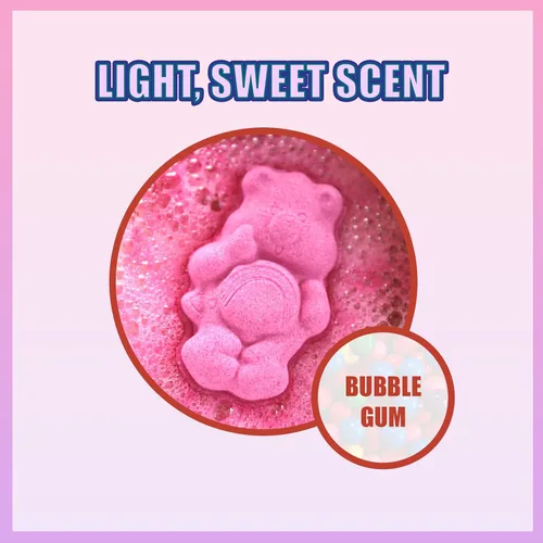 Miniatura 4 de Care Bears Paquete de 6 Bombas de Baño con Aroma a Chicle - Edades 3+ Bombas de Baño Moldeadas de Personajes – Colores Divertidos y Brillantes