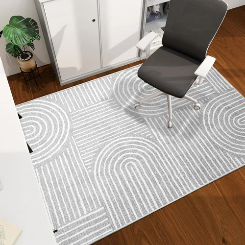 Miniatura 73 de chakme Tapete para silla de oficina para suelo de madera dura, 48 x 36 pulgadas, protector de escritorio de computadora de fácil deslizamiento