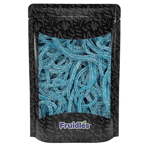 Miniatura 10 de Fruidles Cordones de regaliz, pajitas de caramelo largas, masticables suaves, sin gelatina, recuerdo de fiesta (cordones de uva, 4 libras)