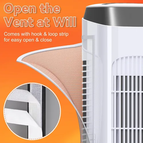 Miniatura 8 de GCGOODS Filtro de aire para ventilador de torre, filtros de ventilador de torre de flujo de aire fácil, filtro de aire lavable y cortable