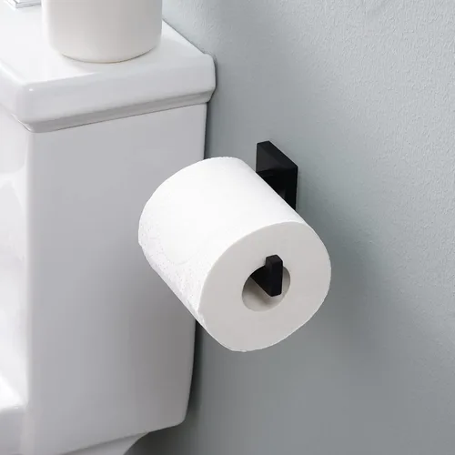 Miniatura 3 de KES Soporte de papel higiénico negro mate Soporte de pared para papel higiénico de baño para Mega Rolls SUS304 acero inoxidable negro mate