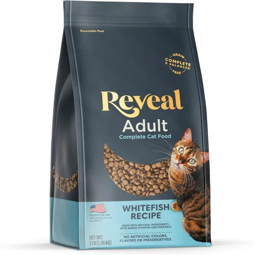 Miniatura 12 de Reveal Alimento seco natural para gatos, alto en proteínas, sin granos, con vitaminas y minerales añadidos, nutrición completa y equilibrada