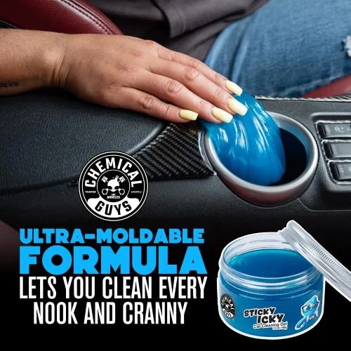 Miniatura 6 de Chemical Guys Sticky Icky - Gel de limpieza para automóvil, manzana verde, limpiador interior de automóvil, limpiador reutilizable para grietas