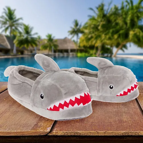 Miniatura 2 de Funziez! Zapatillas divertidas con animales para mujeres y hombres, zapatos de casa, tortuga, flamenco, conejo, tiburón, zapatillas peludas