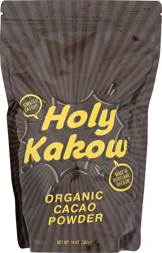Holy Kakow Cacao en polvo – Cacao en polvo orgánico, cacao, sin gluten, sin soja, vegano, de origen único, rico en antioxidantes, cacao crudo