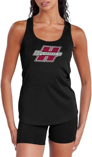 Miniatura 135 de Camiseta deportiva sin mangas oficial de NCAA Collegiate para mujer, con espalda cruzada, colección con logotipo primario