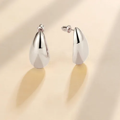 Miniatura 5 de Aretes de aro gruesos de oro para mujer, chapados en oro de 14 quilates, aretes de aro triple, hipoalergénicos, a la moda, aretes de aro gruesos