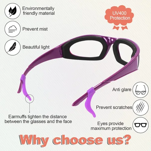 Miniatura 4 de shenghang Gafas de Cebolla para Cocina Gafas de Parrilla Sin Lágrimas Gafas de Seguridad para Cocina A Prueba de Polvo Anti Empañamiento A Prueba