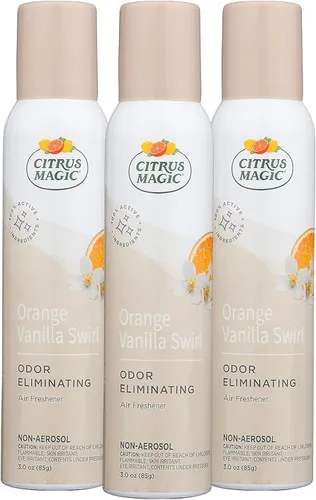 Miniatura 15 de Citrus Magic Spray ambientador que elimina olores, limón tropical, 3 onzas, paquete de 3