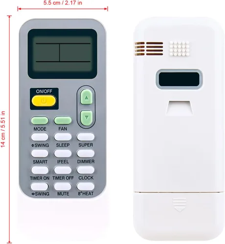 Miniatura 2 de DG11J1-72 Reemplazo de unidad de A/C Control remoto compatible con Hisense Air Con Air-Con Aire acondicionado portátil de CA, pantallas